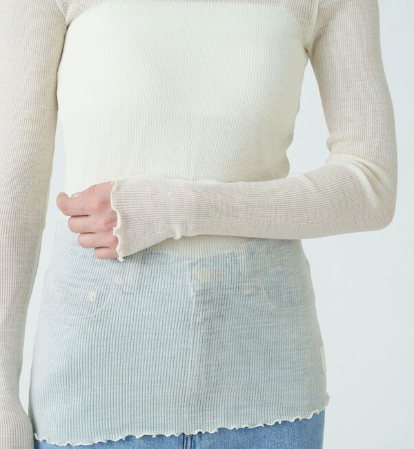 MACPHEE「テクノリブ タートルネックプルオーバー」|Tシャツ・カットソー|