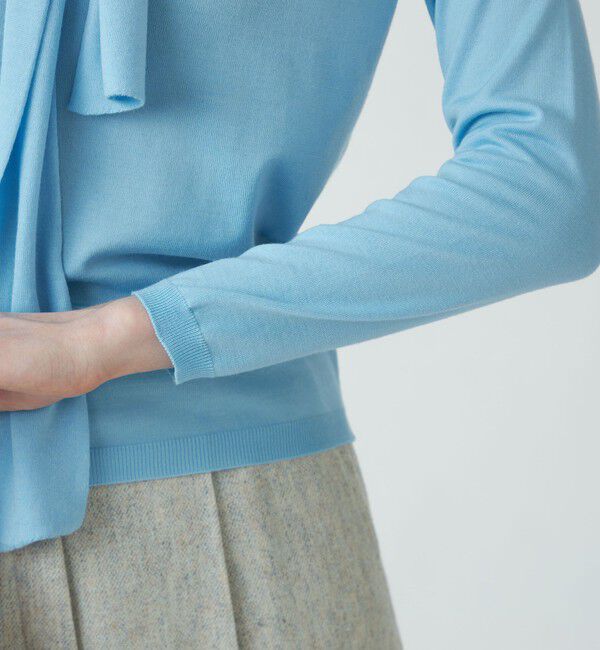 Ballsey「スーパーエクストラファインウール ボウタイプルオーバー」|ニット・セーター|