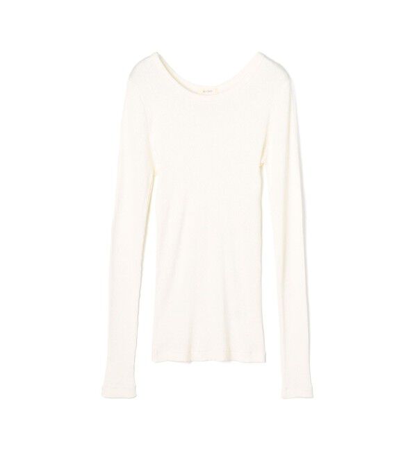 DES PRES「シルクコットンリブ クルーネックプルオーバー」|Tシャツ・カットソー|11 ホワイト