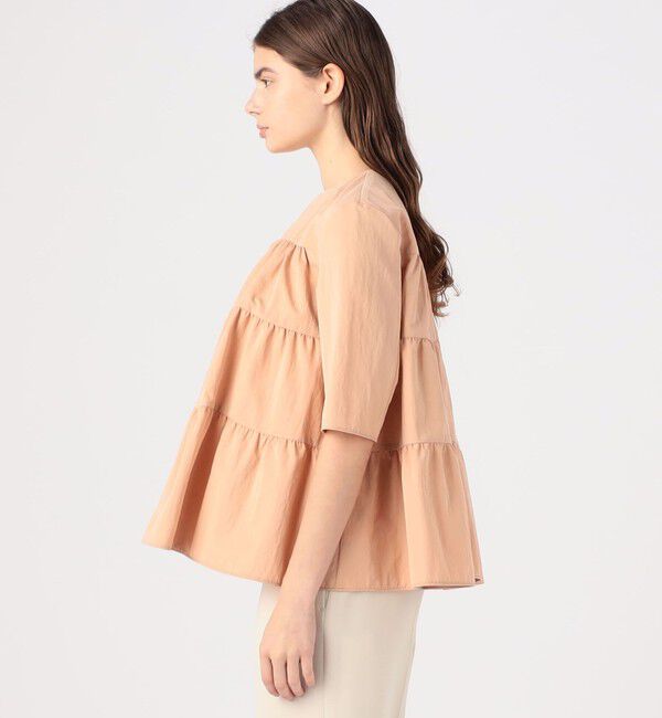 Ballsey「ハイカウントギャバジン ティアードブラウス」|シャツ・ブラウス|