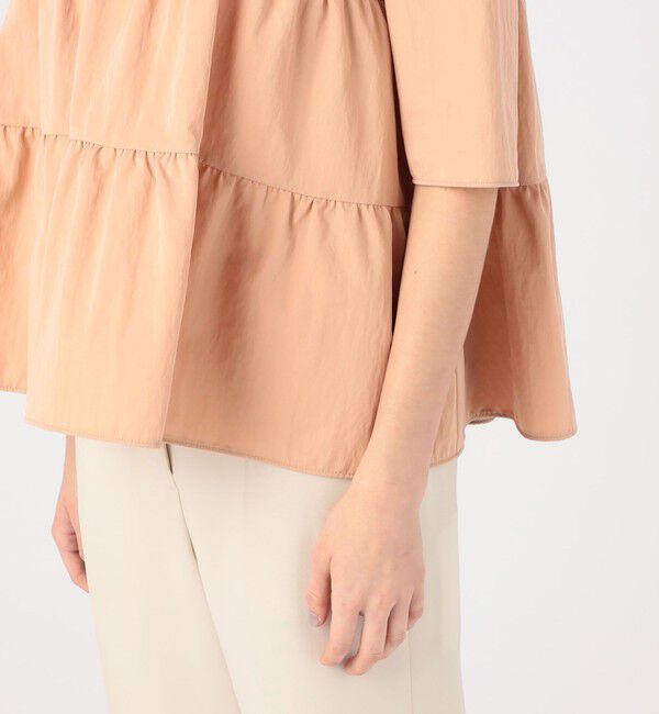 Ballsey「ハイカウントギャバジン ティアードブラウス」|シャツ・ブラウス|