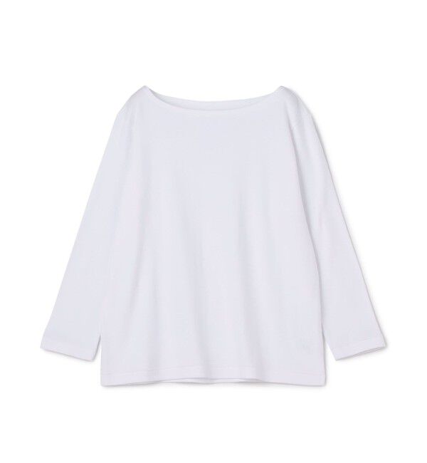 GALERIE VIE「ソフトジャージーリブ ボートネックプルオーバー」|Tシャツ・カットソー|11 ホワイト