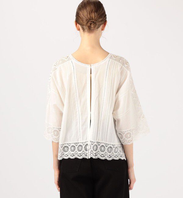 TOMORROWLAND BUYING WEAR「ne Quittez pas CAMBRIC コットンレース プルオーバーブラウス」|シャツ・ブラウス|