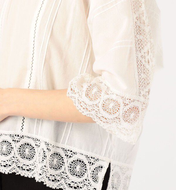 TOMORROWLAND BUYING WEAR「ne Quittez pas CAMBRIC コットンレース プルオーバーブラウス」|シャツ・ブラウス|