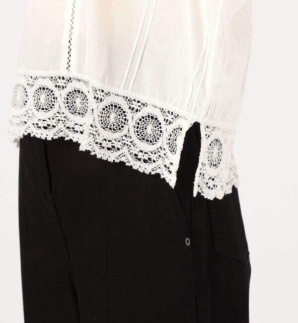 TOMORROWLAND BUYING WEAR「ne Quittez pas CAMBRIC コットンレース プルオーバーブラウス」|シャツ・ブラウス|