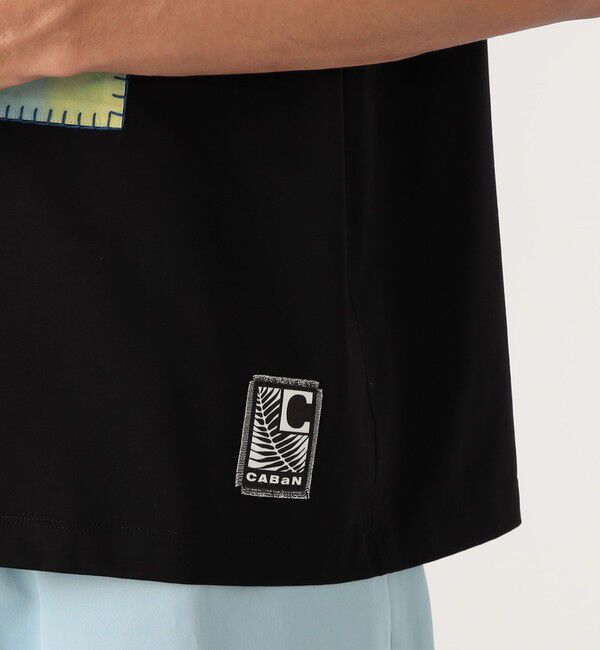 CABaN「CABaN スビンコットン モザイクプリントTシャツ」|Tシャツ・カットソー|