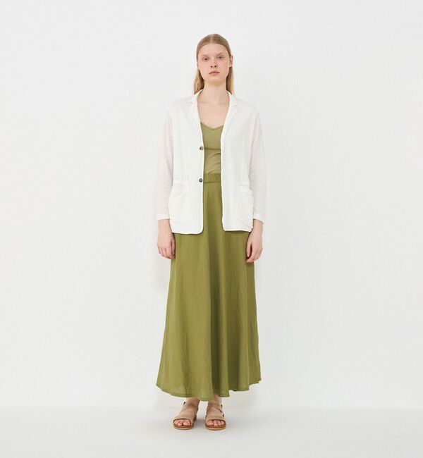 GALERIE VIE「リネンジャージー カーディガンジャケット」|カーディガン|