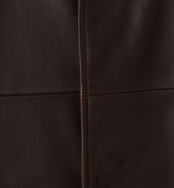 GALERIE VIE「ラムレザー カラーレスライダージャケット」|ライダースジャケット|