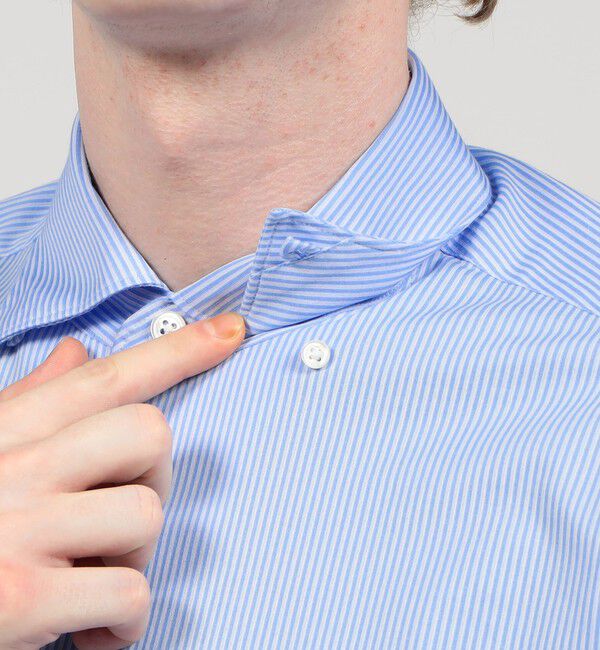 TOMORROWLAND MENS「36ゲージジャージ ループボタンダウンシャツ」|シャツ・ブラウス|