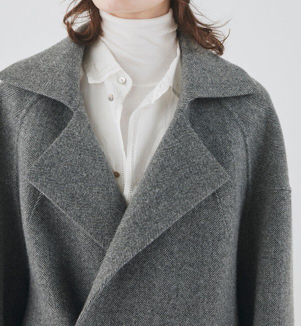 GALERIE VIE「ヘリンボーンダブルフェイス コクーンシルエットショートコート」|その他|