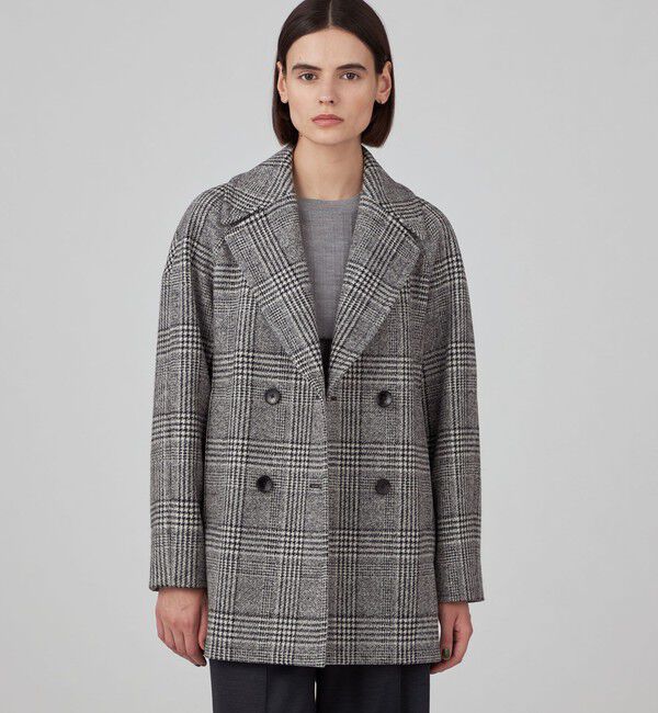 TOMORROWLAND collection「ウールカシミヤグレンチェック ショートコート」|その他|