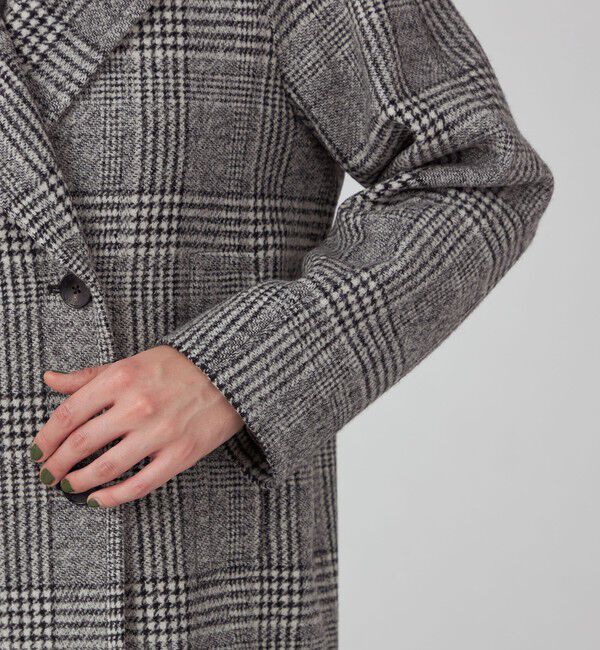 TOMORROWLAND collection「ウールカシミヤグレンチェック ショートコート」|その他|