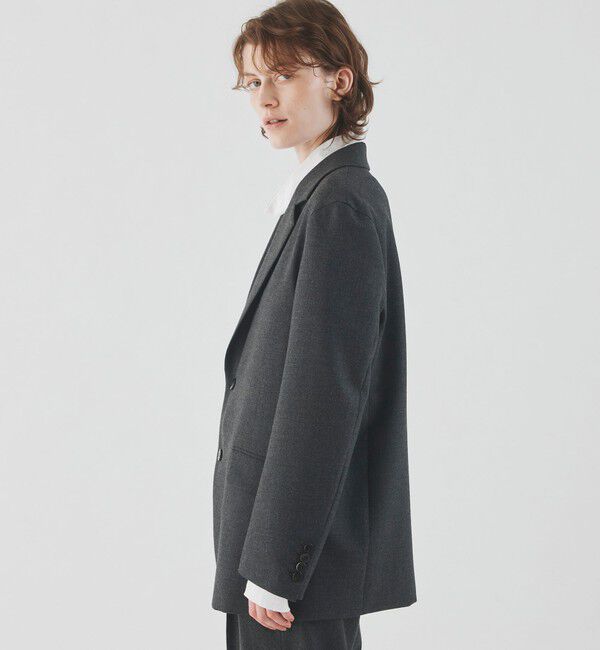 GALERIE VIE「ウーステッドフラノ ボックスシルエットジャケット」|テーラードジャケット|