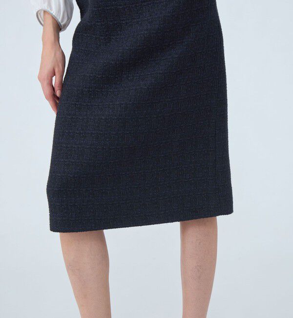 Ballsey「ラメミックスツイード プレーンタイトスカート」|タイト|