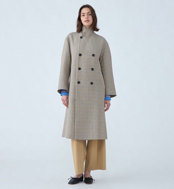 MACPHEE「コットンリバーチェック ダブルブレストコート」|その他|