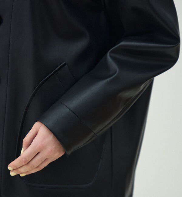MACPHEE「レザーライク カバーオール」|ブルゾン・スタジャン|