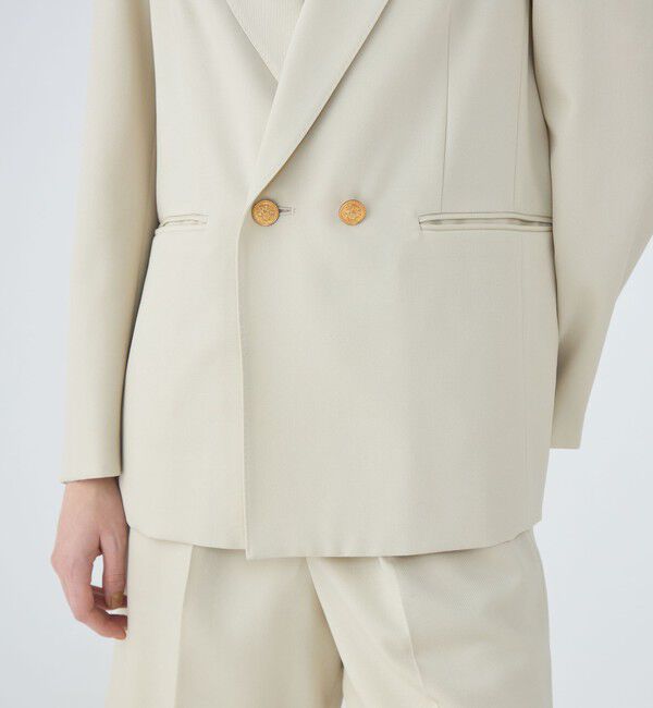 MACPHEE「ウールギャバジン ダブルブレストジャケット」|テーラードジャケット|