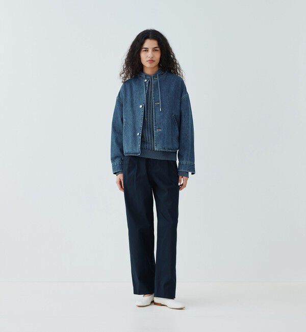 GALERIE VIE「ビンテージブルーデニム コクーンブルゾン」|デニムジャケット|