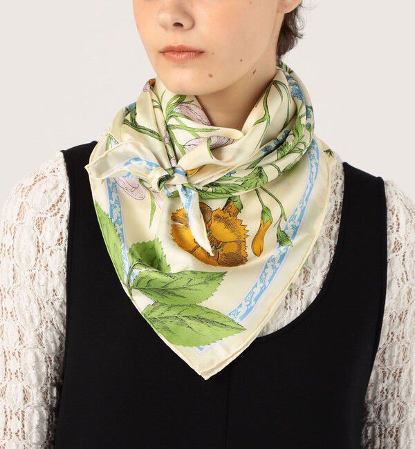 TOMORROWLAND GOODS「【別注】manipuri FLEURIR スカーフ」|バンダナ・スカーフ|