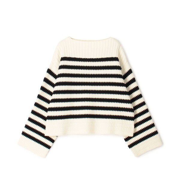 MACPHEE「ハイブリッドコットン ボートネックプルオーバー」|ニット・セーター|62 ライトブルー系