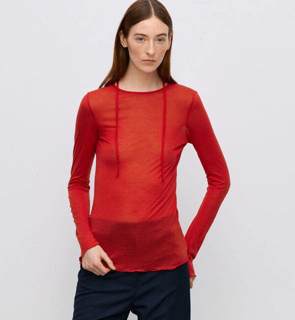 BACCA「テンセルシルク ベーシックカットソー」|Tシャツ・カットソー|