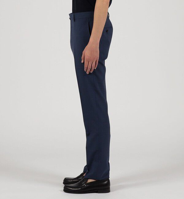 TOMORROWLAND MENS「Super120'sウールポリエステル ノープリーツスリムスラックス」|スラックス|