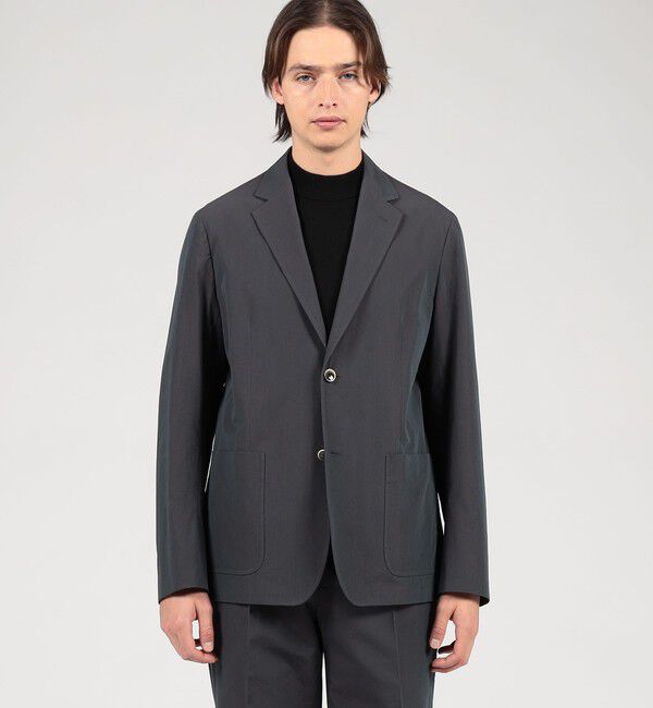 TOMORROWLAND MENS「コットンナイロンシャンブレー シングルブレステッド 2Bジャケット FABRICA」|テーラードジャケット|