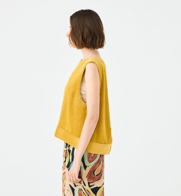 Ballsey「ラメコーデュロイ フロンタブルトップス」|シャツ・ブラウス|