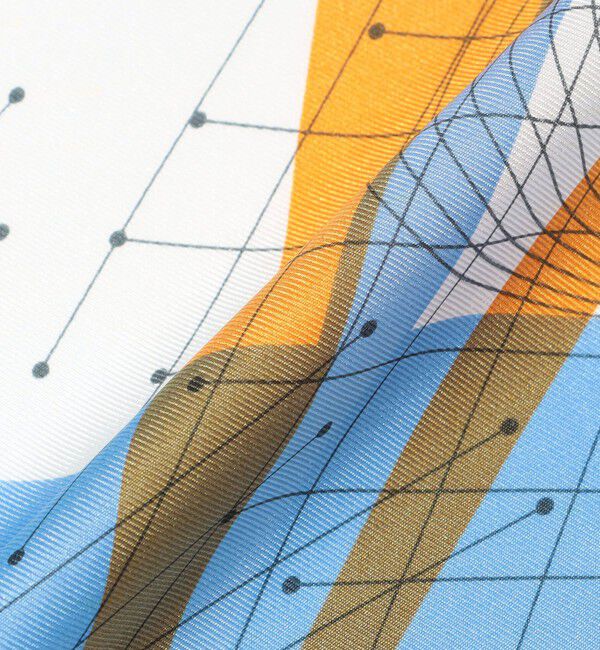 TOMORROWLAND GOODS「manipuri LINE スカーフ」|バンダナ・スカーフ|