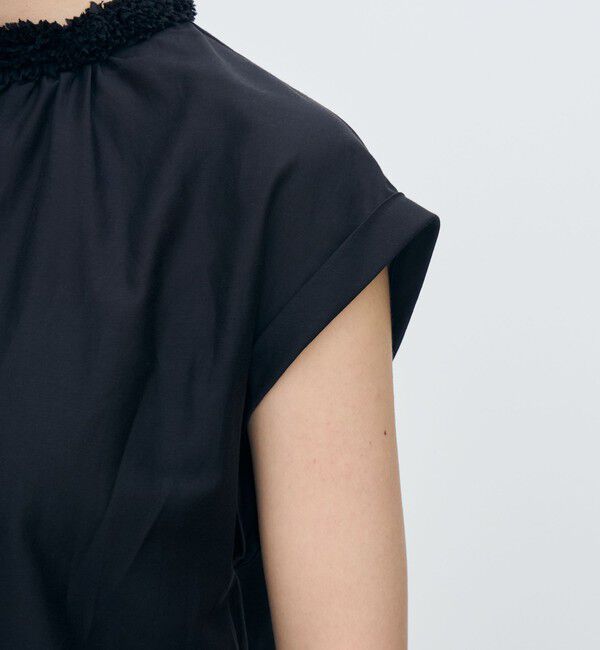 TOMORROWLAND collection「コットンシルクローン フレンチスリーブブラウス」|シャツ・ブラウス|