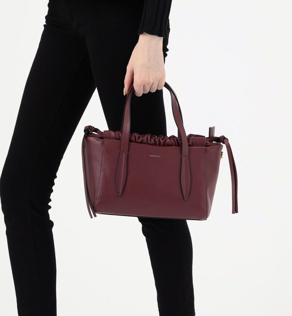 TOMORROWLAND GOODS「LORISTELLA ギャザー ショルダートート」|ハンドバッグ|