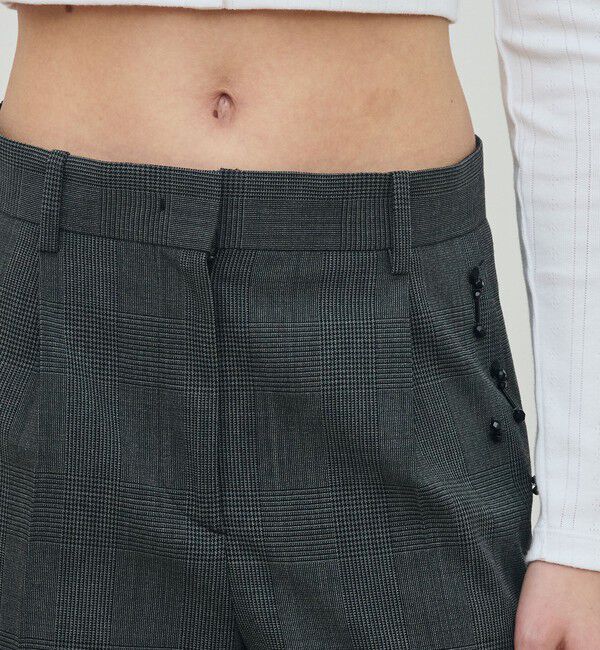 DES PRES「ソフトウールオックスフォード ワンタックパンツ」|スラックス|