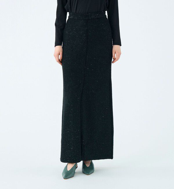 Ballsey「ストレッチスパンコール タイトロングスカート」|タイト|