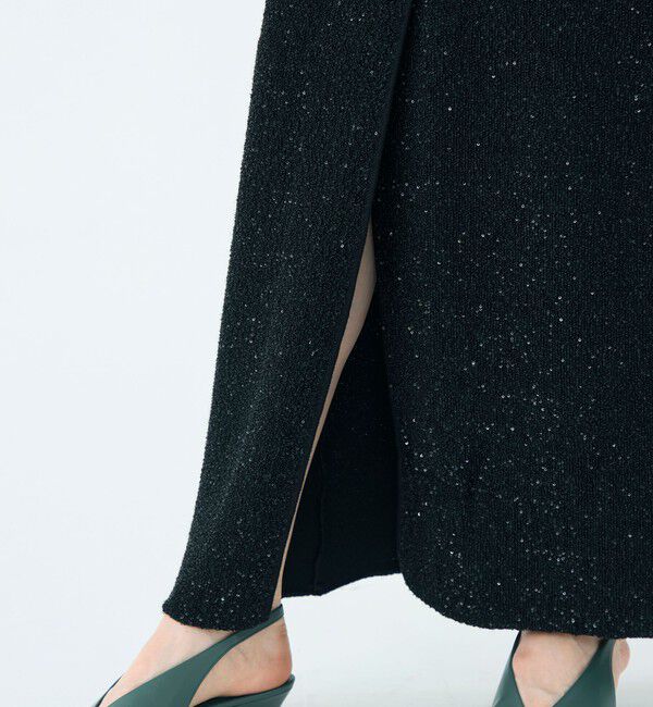 Ballsey「ストレッチスパンコール タイトロングスカート」|タイト|