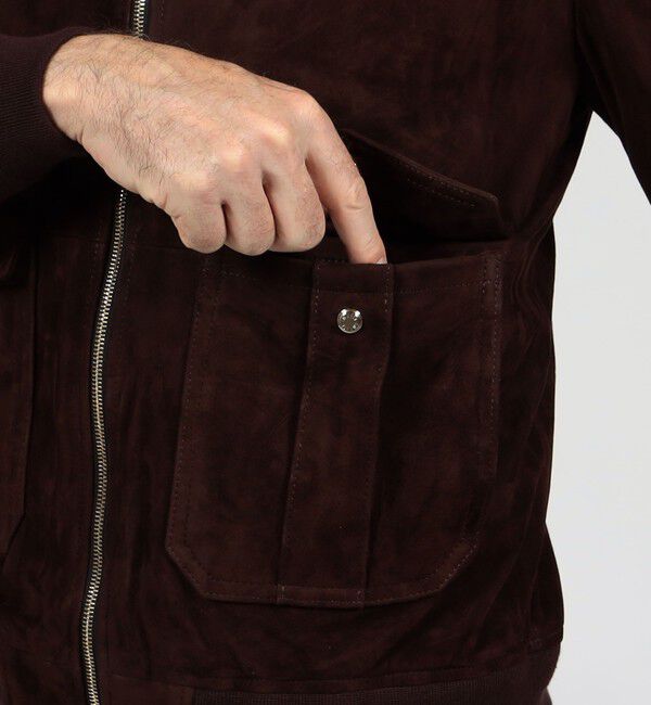 TOMORROWLAND MENS「【別注】EMMETI AKRON ラムレザー スエードブルゾン」|ブルゾン・スタジャン|