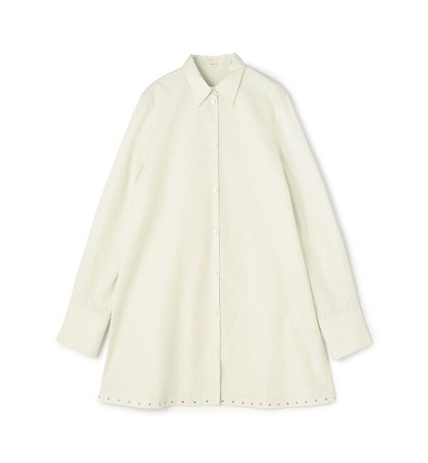 DES PRES「スビンコットンツイル チュニックシャツ」|シャツ・ブラウス|51 ライトグリーン