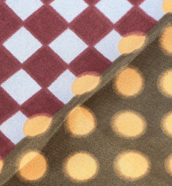 TOMORROWLAND GOODS「EPICE シルク ブロックプリント スカーフ」|バンダナ・スカーフ|