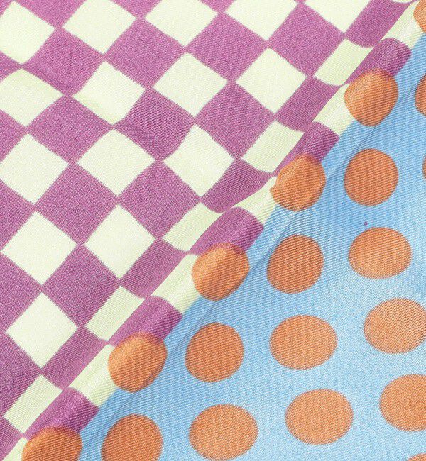 TOMORROWLAND GOODS「EPICE シルク ブロックプリント スカーフ」|バンダナ・スカーフ|