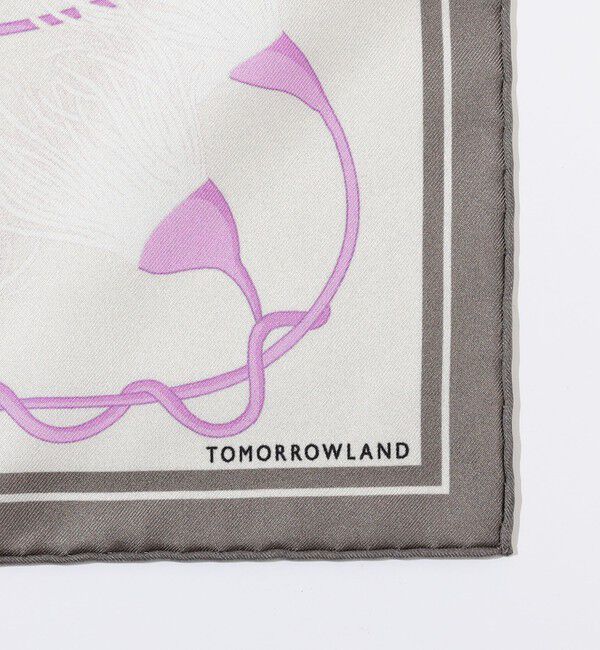 TOMORROWLAND GOODS「Atelier TOMORROWLAND FLOWER シルクスカーフ」|バンダナ・スカーフ|