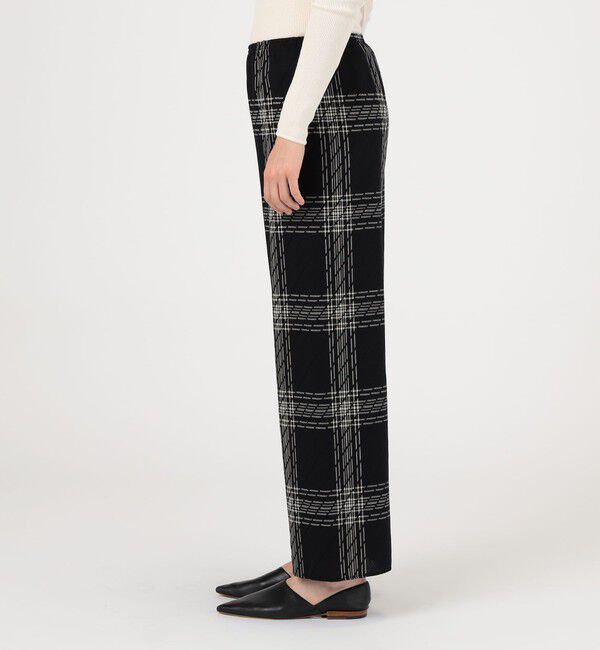 DES PRES「ハイツイストウールチェック リラックスパンツ」|その他|