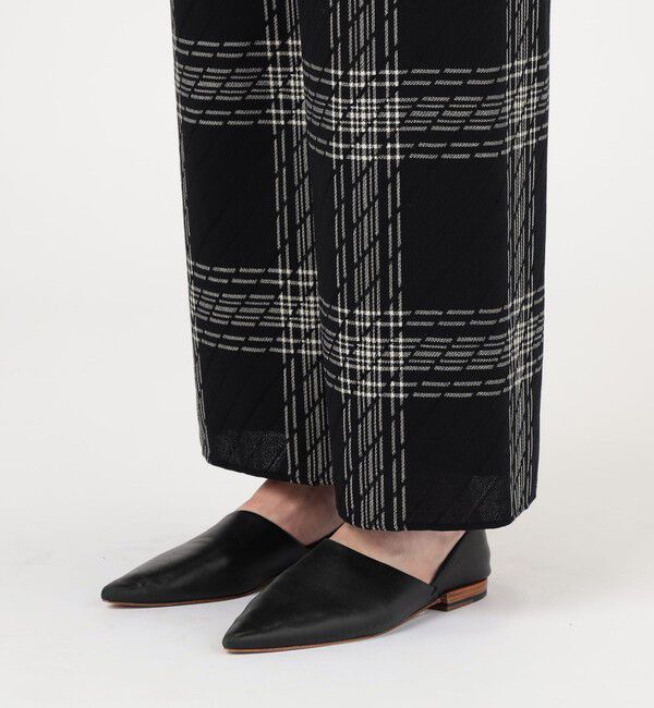 DES PRES「ハイツイストウールチェック リラックスパンツ」|その他|