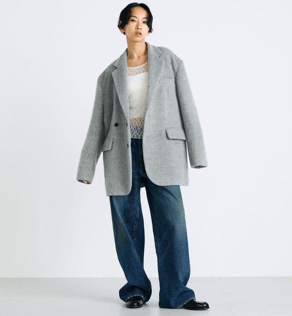 Edition「アルパカシャギー オーバーサイズドジャケット」|テーラードジャケット|