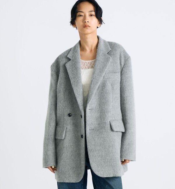 Edition「アルパカシャギー オーバーサイズドジャケット」|テーラードジャケット|