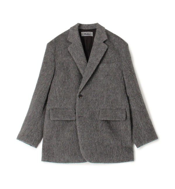 Edition「アルパカシャギー オーバーサイズドジャケット」|テーラードジャケット|17 チャコールグレー