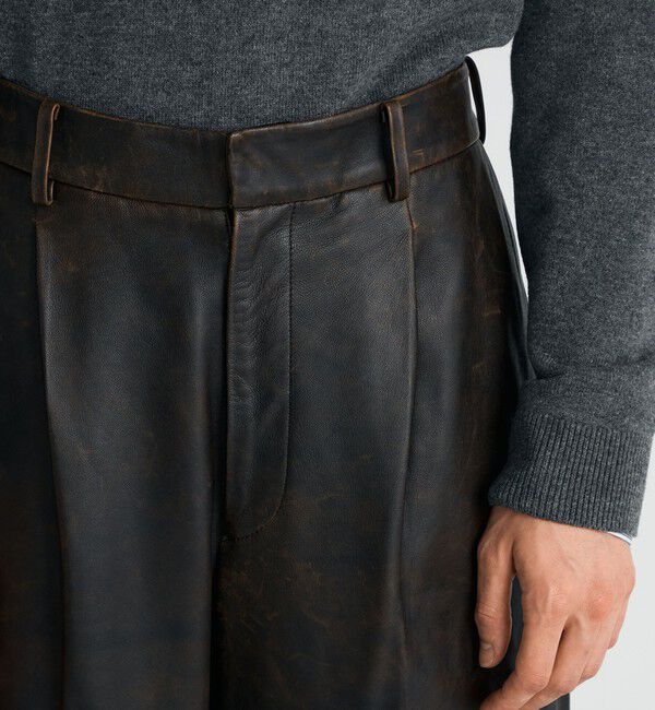 Edition「クラッシュレザー スラックス」|スラックス|