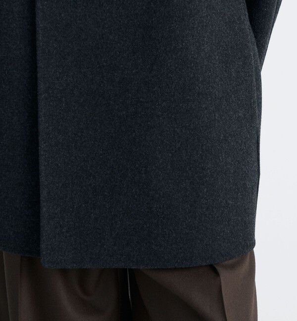 Edition「ウールカシミヤ ダブルフェイス ショートコート」|ピーコート|