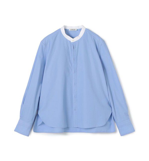 CABaN「シャトルポプリン クレリックシャツ」|シャツ・ブラウス|64 ブルー系