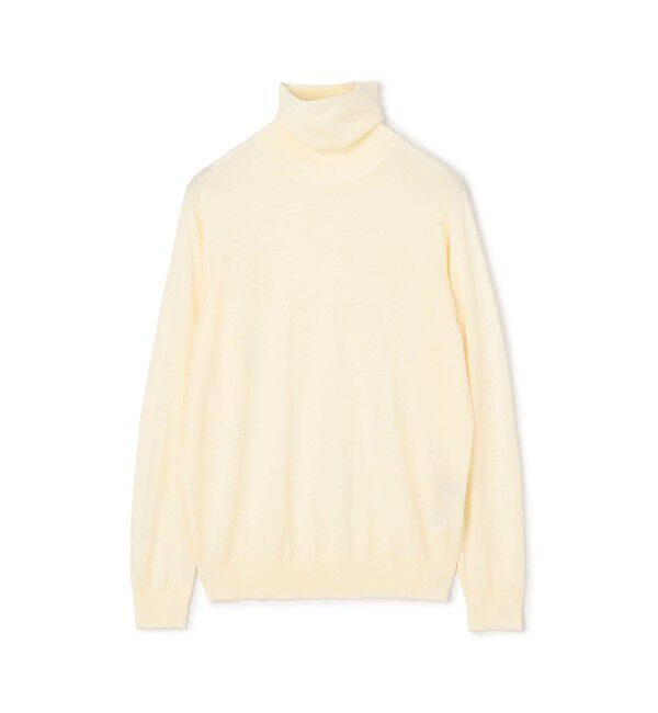 TOMORROWLAND MENS「TOMORROWLAND tricot スーパーファインメリノウール タートルネック S-WOOL」|ニット・セーター|11 ホワイト
