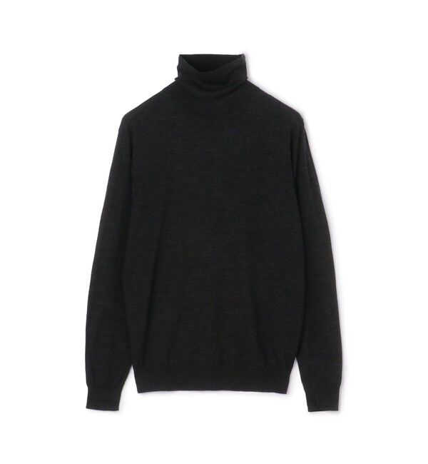TOMORROWLAND MENS「TOMORROWLAND tricot スーパーファインメリノウール タートルネック S-WOOL」|ニット・セーター|17 チャコールグレー