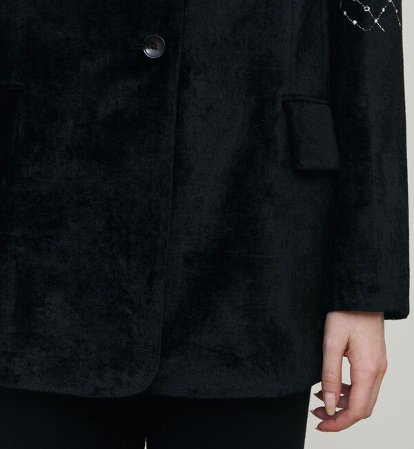 DES PRES「ダイアモンドゲージエンブロイダリー ピークドラペルジャケット」|テーラードジャケット|